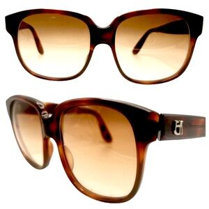 Emmanuelle Khanh 1980’s Vintage Sunglasses, Tort, Model 8780, Made in France